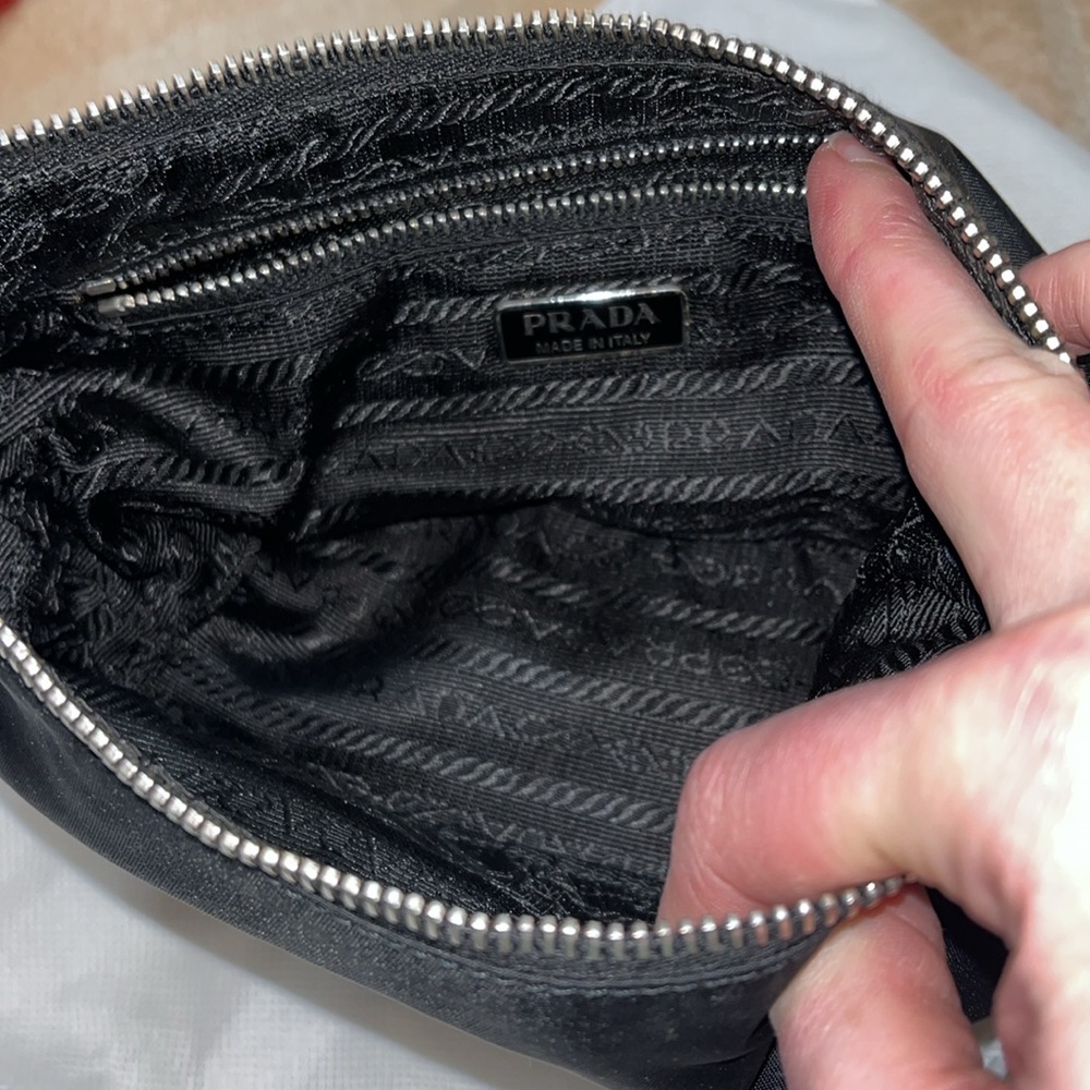 Vintage Prada Black Shoulder Bag Modern Minimalist Design - Picture 12 of 12